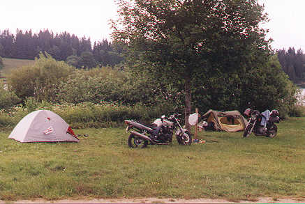 Campsite Malbuisson, France, 11 june 2001 Campsite Malbuisson, France, 11 june 2001