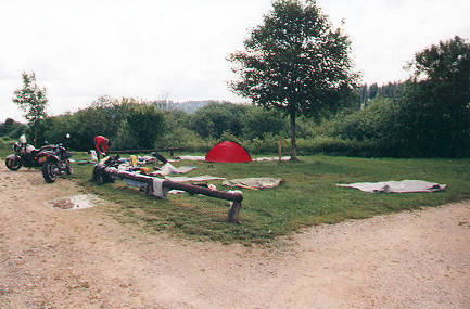 Campsite Malbuisson, France, 11 june 2001 Campsite Malbuisson, France, 11 june 2001
