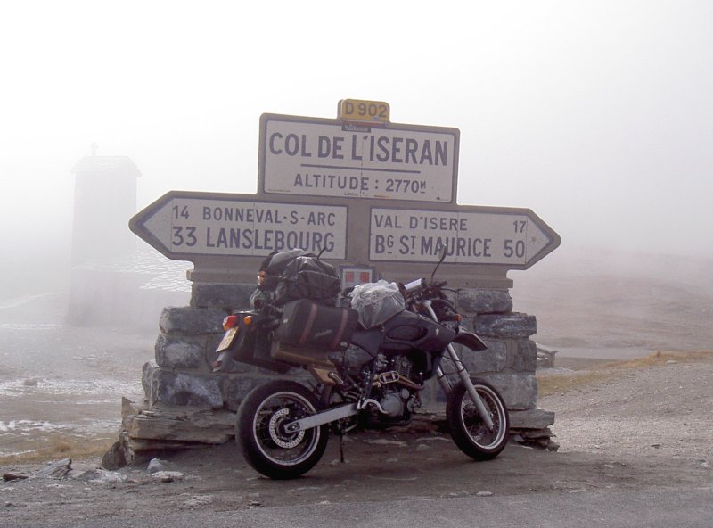 MZ Baghira on Col de l'Iseran